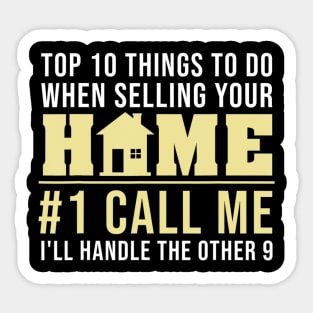 Cool Real Estate Agent Art Men Women Home Broker Realtor Sticker